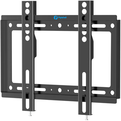 Fixation murale à profil bas pour téléviseur fixe, s'adapte à la plupart des téléviseurs de 17 à 42 pouces, supporte jusqu'à des modèles de boulons 200 x 200 mm VESA et 66 lb.
