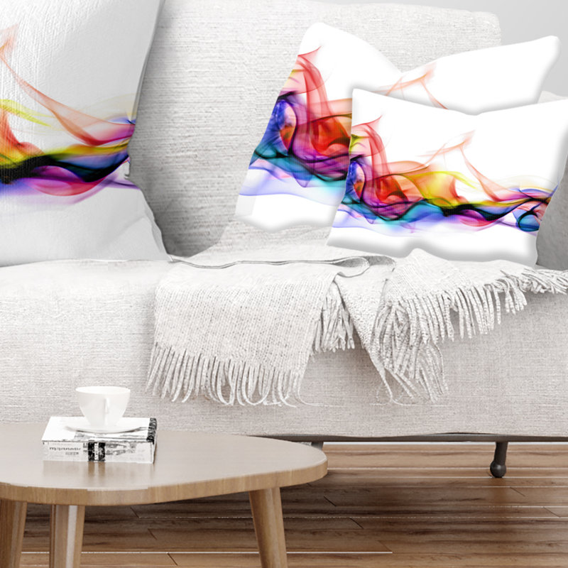 Fumée abstraite - coussin imprimé abstrait