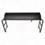 Table de lit avec prise de courant et ports USB - Bureau d'ordinateur portable réglable en hauteur