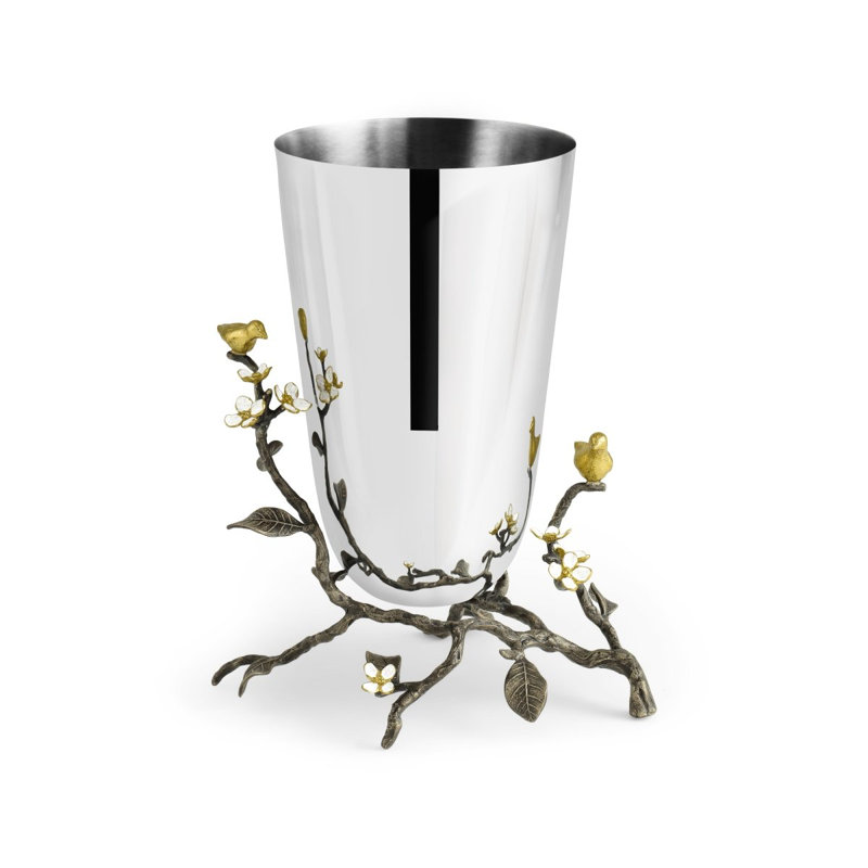 Lovebirds Handmade Table Vase, 11.75" H x 9.5" W x 8" D