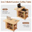 Table basse à roulettes extensible Soild-1562581886