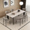 Modern simple rectangular dining table sets.