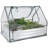 Garmer Outdoor Mini Greenhouse with Metal Raised Garden Bed and Clear Cover-96814199
