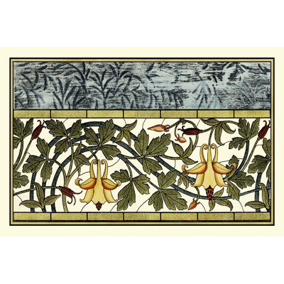 Stained Glass Flowers II - Wrapped Canvas Art Prints