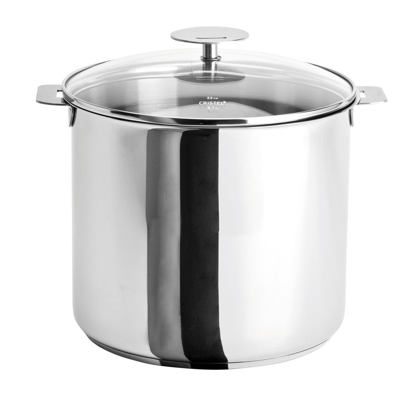 Cristel Casteline Stainless Steel Stock Pot, 7.5 qts.