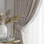Abstract Room Darkening Curtain Panel Pair