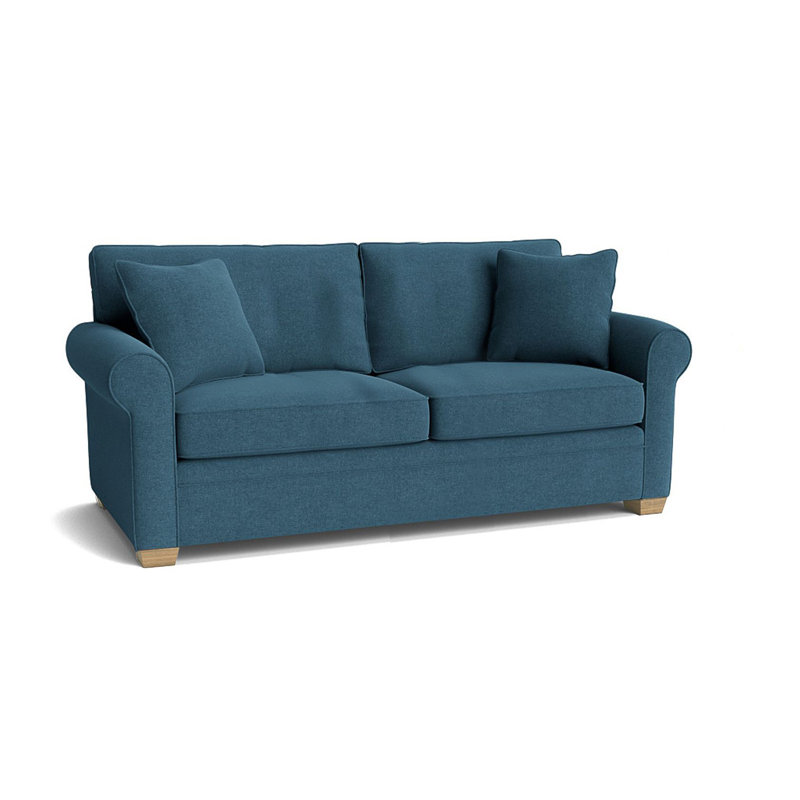 Quaker Upholstered 76'' Sofa, Unfinished, Bennett Indigo