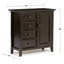 Armoire de rangement basse en bois massif l 32 po avec tablettes réglables et pieds fuselés Amherst-996699404
