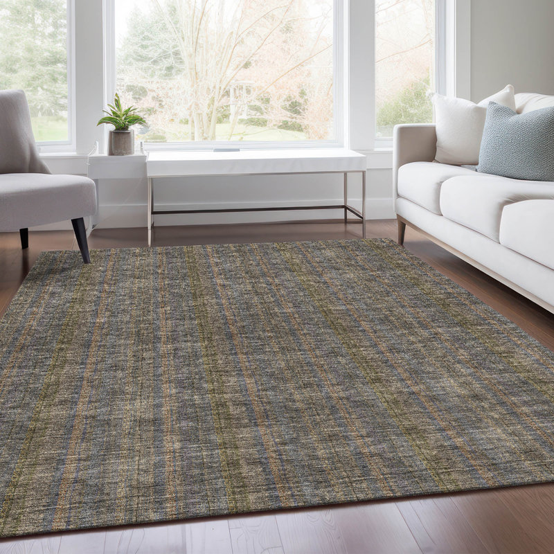 Premium Machine Washable Prisco Taupe Rug, Rectangle 9' x 12'