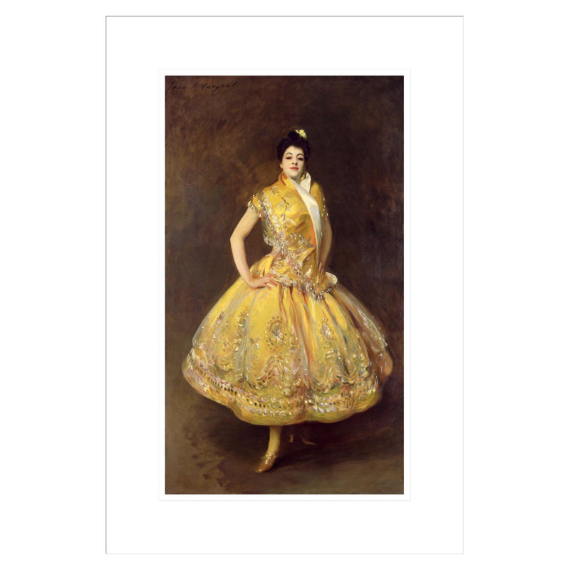 «La Carmencita» par John Singer Sargent, impression giclée sur cadre, H 21,75 po x l 14,86 po