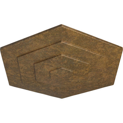 Endurathane Woodruff Ceiling Medallion, 23 1/4"OD x 7/8"P, Hand-Painted Rubbed Bronze Finish