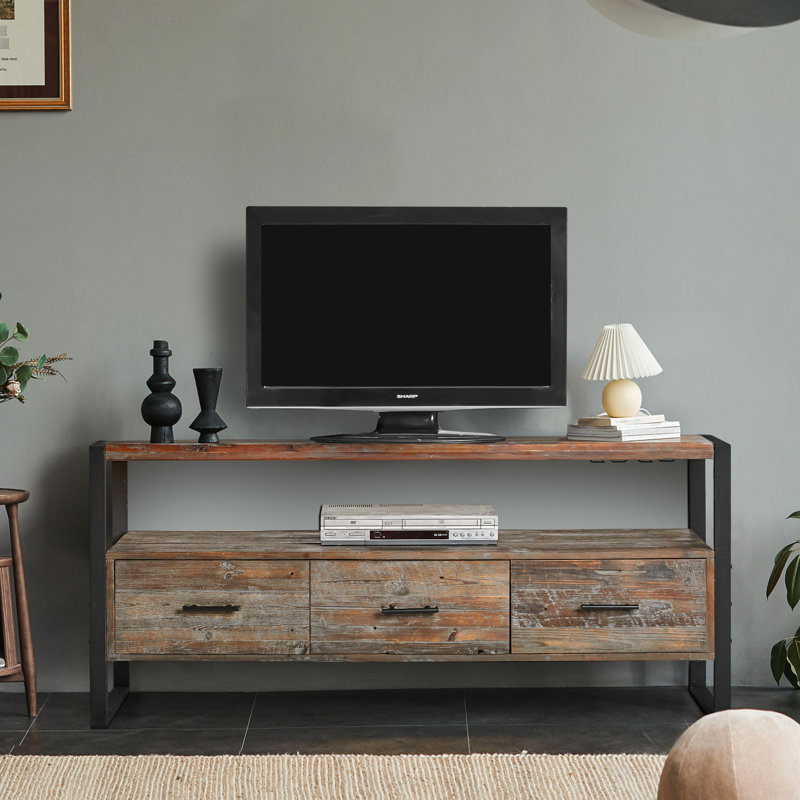 Meuble télé 60 po en bois récupéré