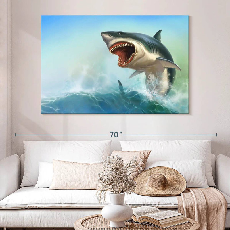 Scary Shark, 34" H x 51" W