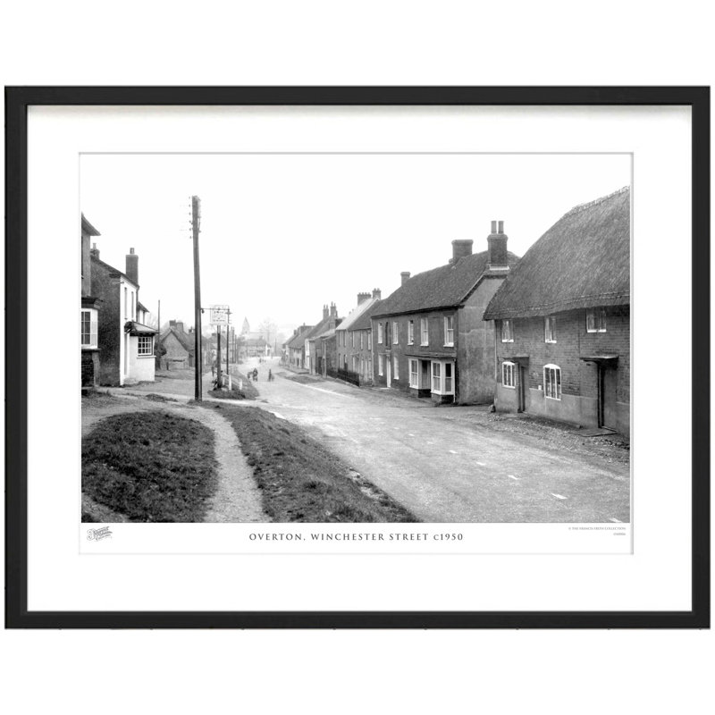 Overton, Winchester Street C1950 by Francis Frith - Single Picture Frame Print, 60cm H x 80cm W x 2.3cm D