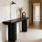 Triangular-Shaped Design Console Table, Modern Entryway Table With Broadened Top For Display And Storage
