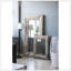 Miroir d'appoint mural rectangulaire avec cadre en bois vieilli