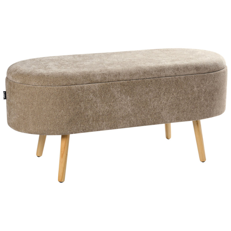 OKLAHOMA Chenille Upholstered Storage Bench
