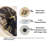 Bojan Flower Wall Clock, Tempered Glass Floral Nature Style Wall Art Decor for Unique Gift