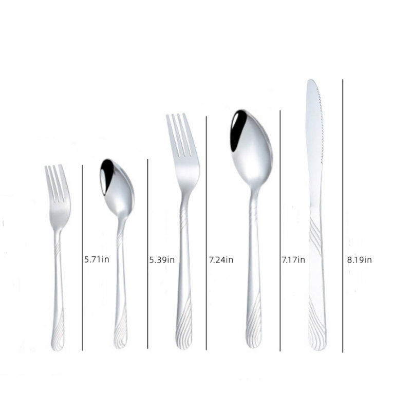 Latitude Run® Stainless Steel Flatware Set - Service for 4