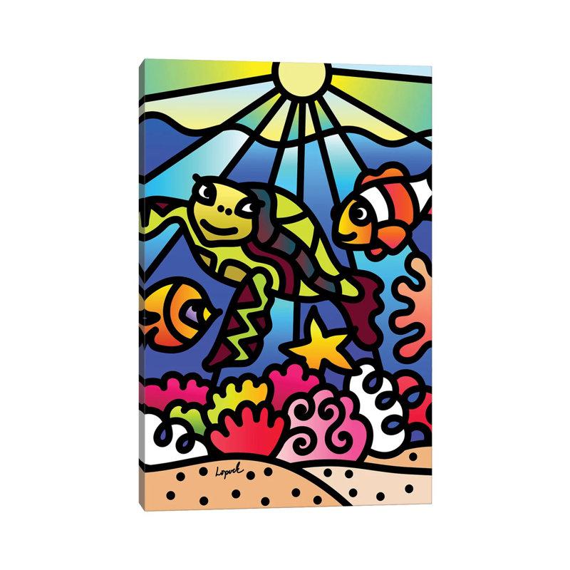 Sea I by Lisa Lopuck - Wrapped Canvas Print, 20.32 cm H x 30.48 cm W
