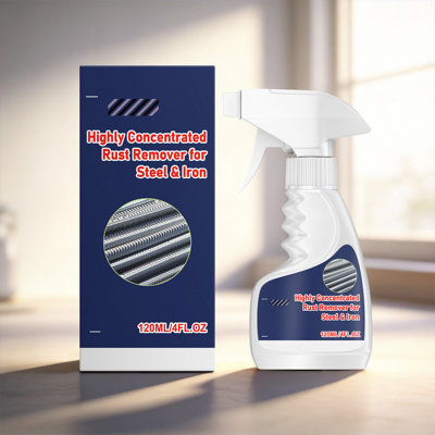 a detergent Rust Remover Spray For Metal 2026 Highly Concentrated Rust Remover For Steel Copper Stainless Steel Heavy Duty Rust Stain Remover Spray No Scrubbing 120ml
