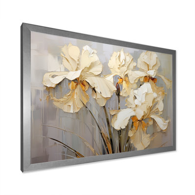 Golden Serenade of Irises sur toile