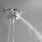 Single-Handle 9-Spray Wall Mount Handheld Shower Head Spray Shower Faucet 1.8 GPM In Polished Chrome (Valve Included)
