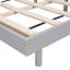 Lit plateforme moderne gris flottant pour grand lit - Grand lit stable et durable en matériaux d'aspect élégant