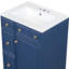 Meuble-lavabo de salle de bain avec lavabo en céramique 24 po - Poignées sophistiquées, style transitionnel peu encombrant, fabrication-1947939464