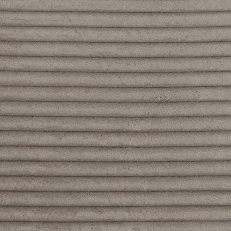 Chaise d'appoint rembourrée avec coussin en velours côtelé doux, Taupe