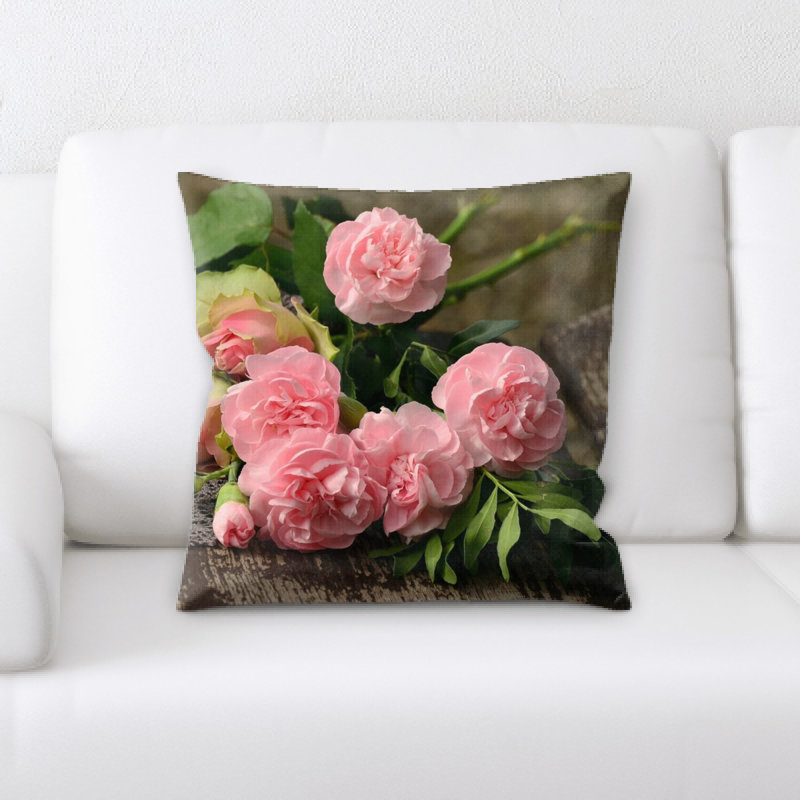 Coussin décoratif bouquet