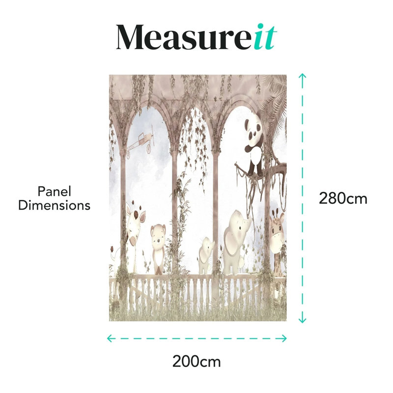 Superfresco Easy Animal Arch Print To Order Mural, Beige