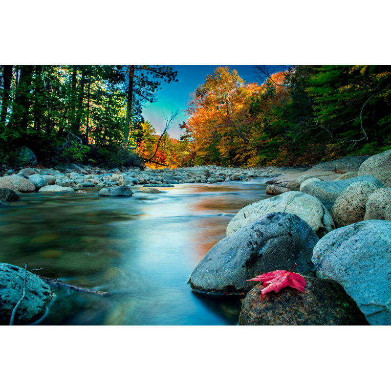 Pemigewasset River par - Photographie sur toile tendue, H 8 po x l 12 po