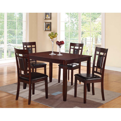 48.4" W 5-PCS DINING SET, CHERRY FINISH