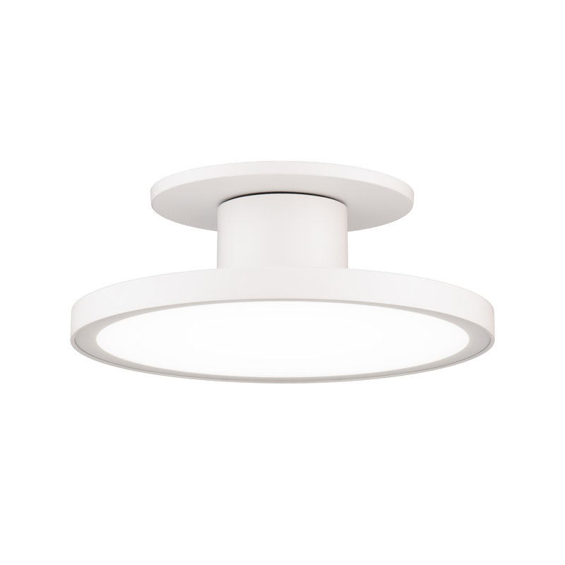 Twist-N-Lite 8" LED 5-CCT Selectable Semi-Flush Mount, 2700K/3000K/3500K/4000K/5000K, White, 2.88" H x 8" W x 8" D
