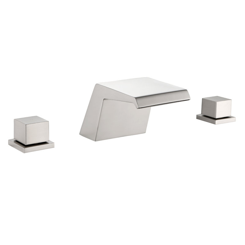 Widespread 2-handle Bathroom Faucet, Brushed Nickel