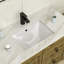 Lavabo de salle de bain encastrable rectangulaire en céramique blanche L 18 po x l 13 po