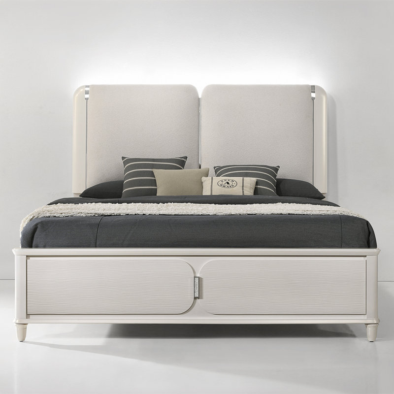 Oliviero Bed W/Led, Queen