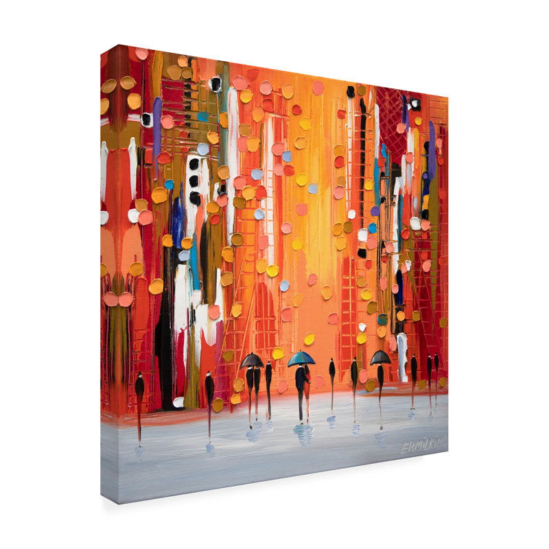 Œuvre sur toile, Ekaterina Ermilkina, H 14 po x l 14 po