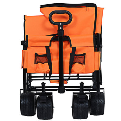 Folding Wagon Cart With Bench Sea