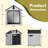 6 ft. W x 6 ft. D Polyethylene Plastic Storage Shed