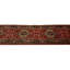 Tapis de couloir oriental en coton / laine noir / orange 2 pi 7 po x 11 pi 10 po Wardean