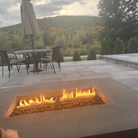Geneva 60 Rectangle Fire Pit Table With Hidden Propane Tank