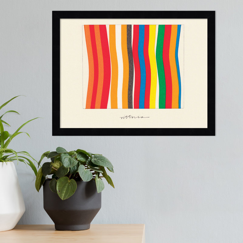 I'm Parallel To Myself by Amber Vittoria, 13" H x 17" W x 1" D, Black