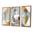Toile avec cadre flottant brun