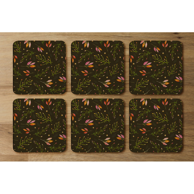 Square 6 Piece Coaster Set