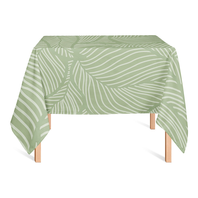 Nappe carrée en polyester, Vert clair