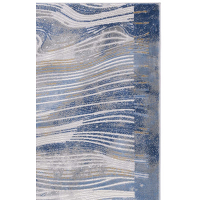 Tapis beige / bleu Palma 316