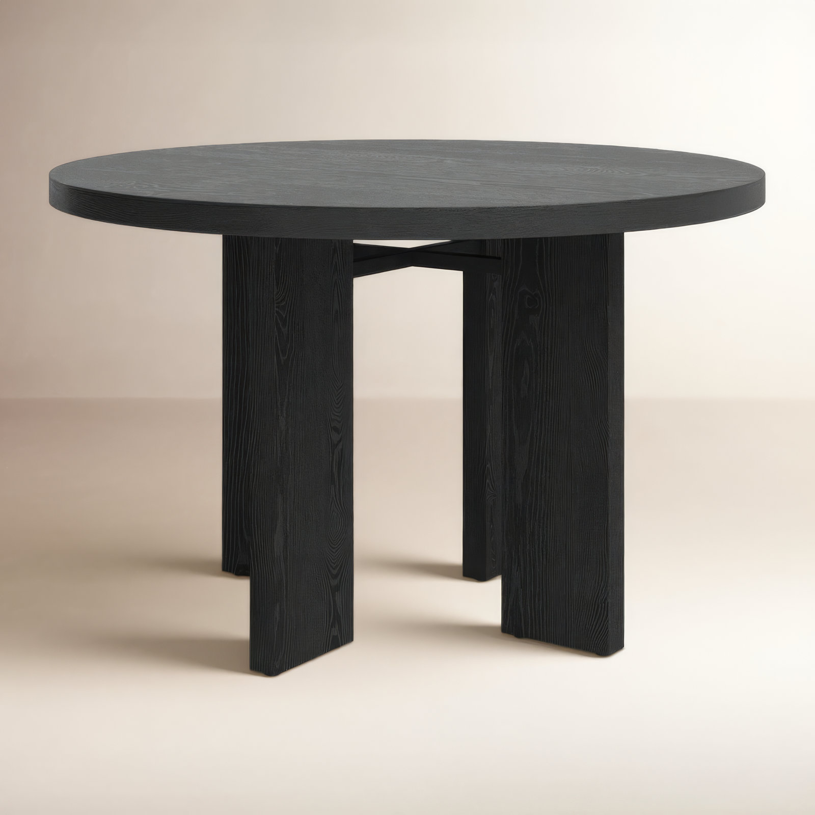 Talitha 47.75'' Round Dining Table, Black