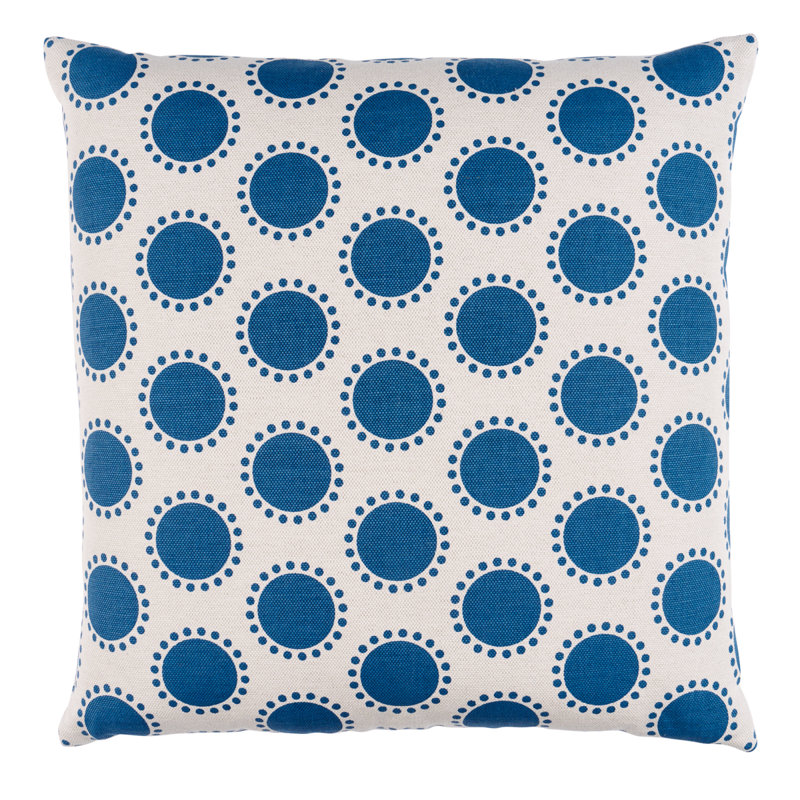 Oompa Throw Pillow, Navy, 22"H x 22"W